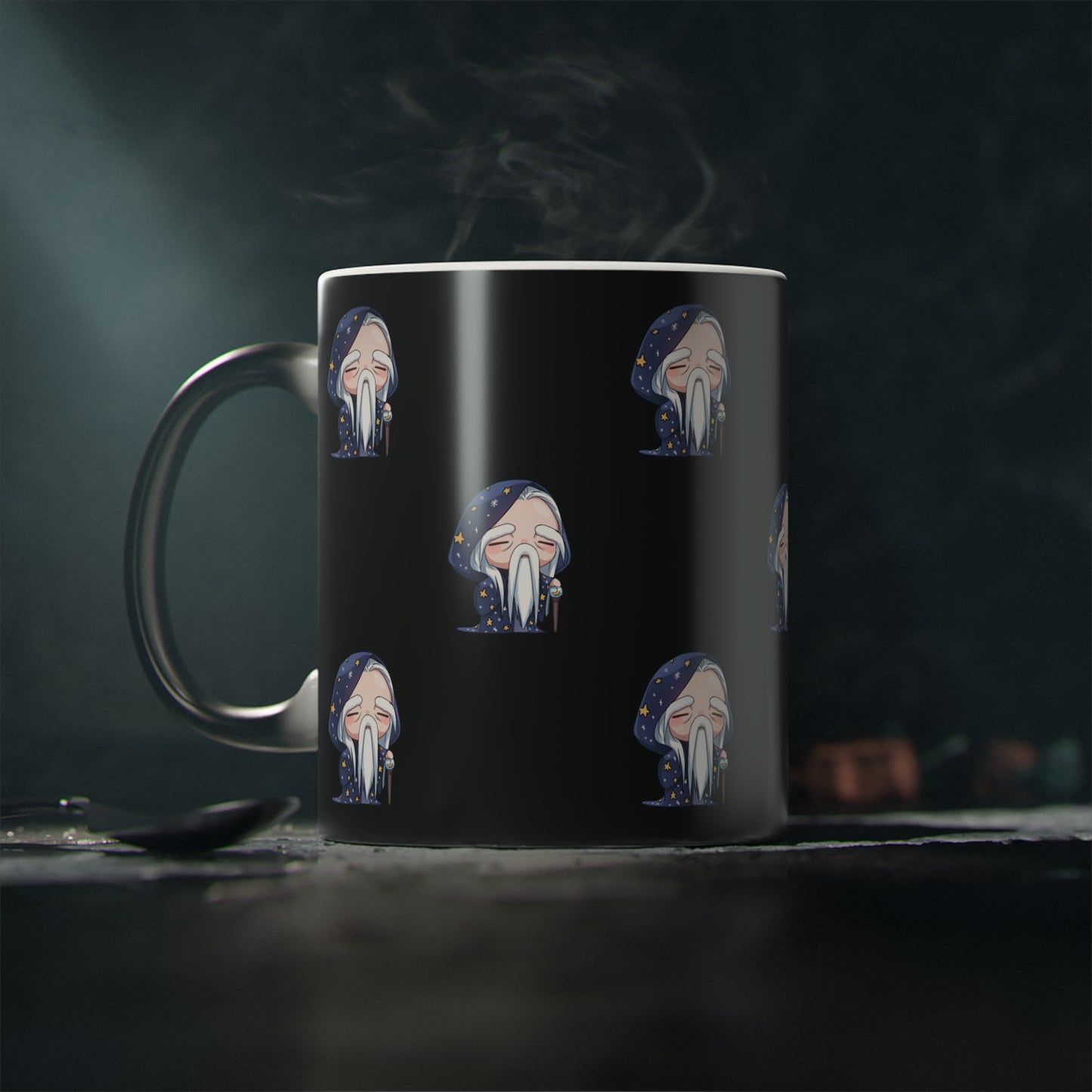 Idle Dragon Kingdom Color Changing Magic Mug Black