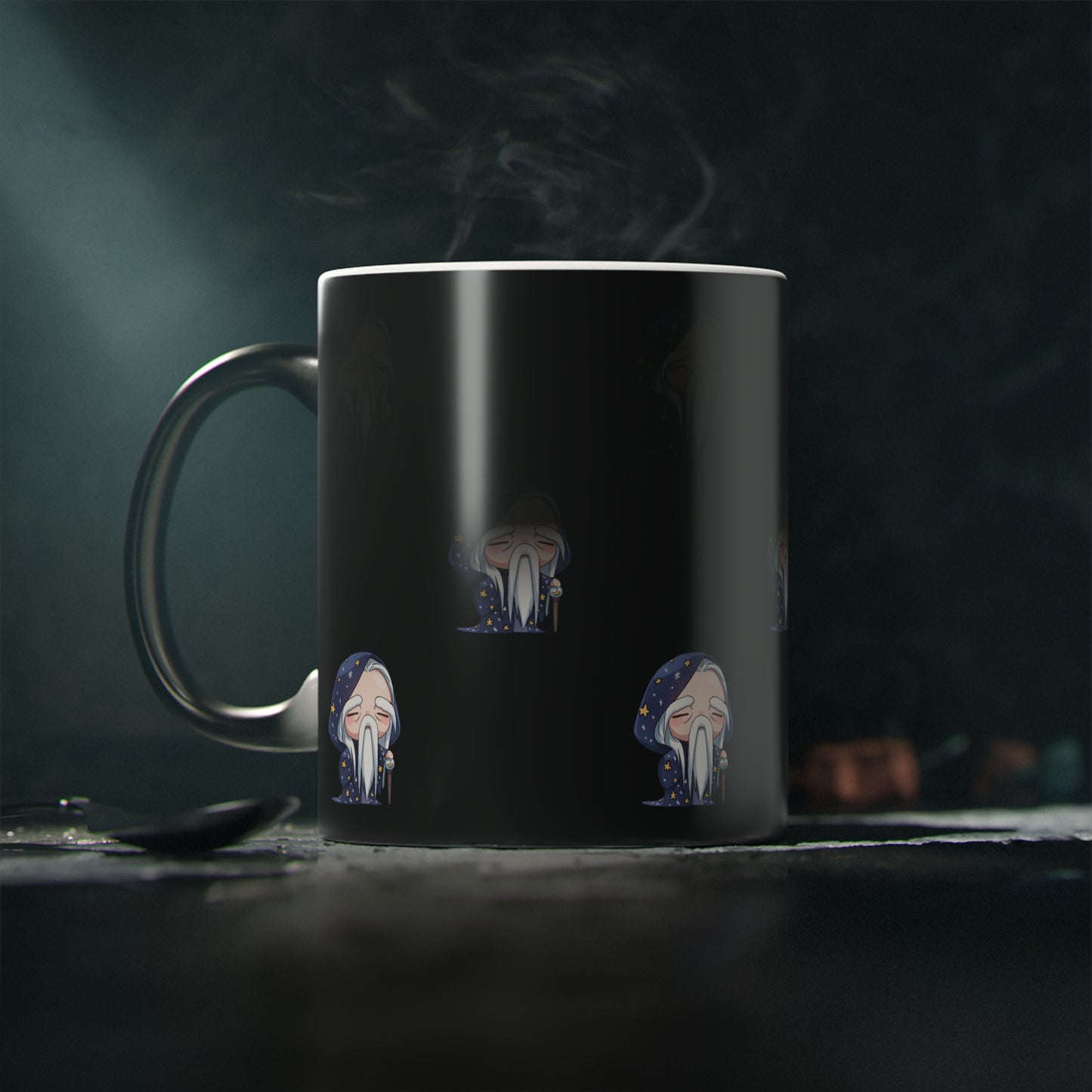 Idle Dragon Kingdom Color Changing Magic Mug Black