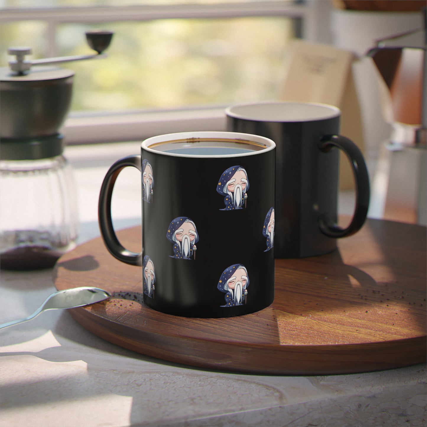 Idle Dragon Kingdom Color Changing Magic Mug Black