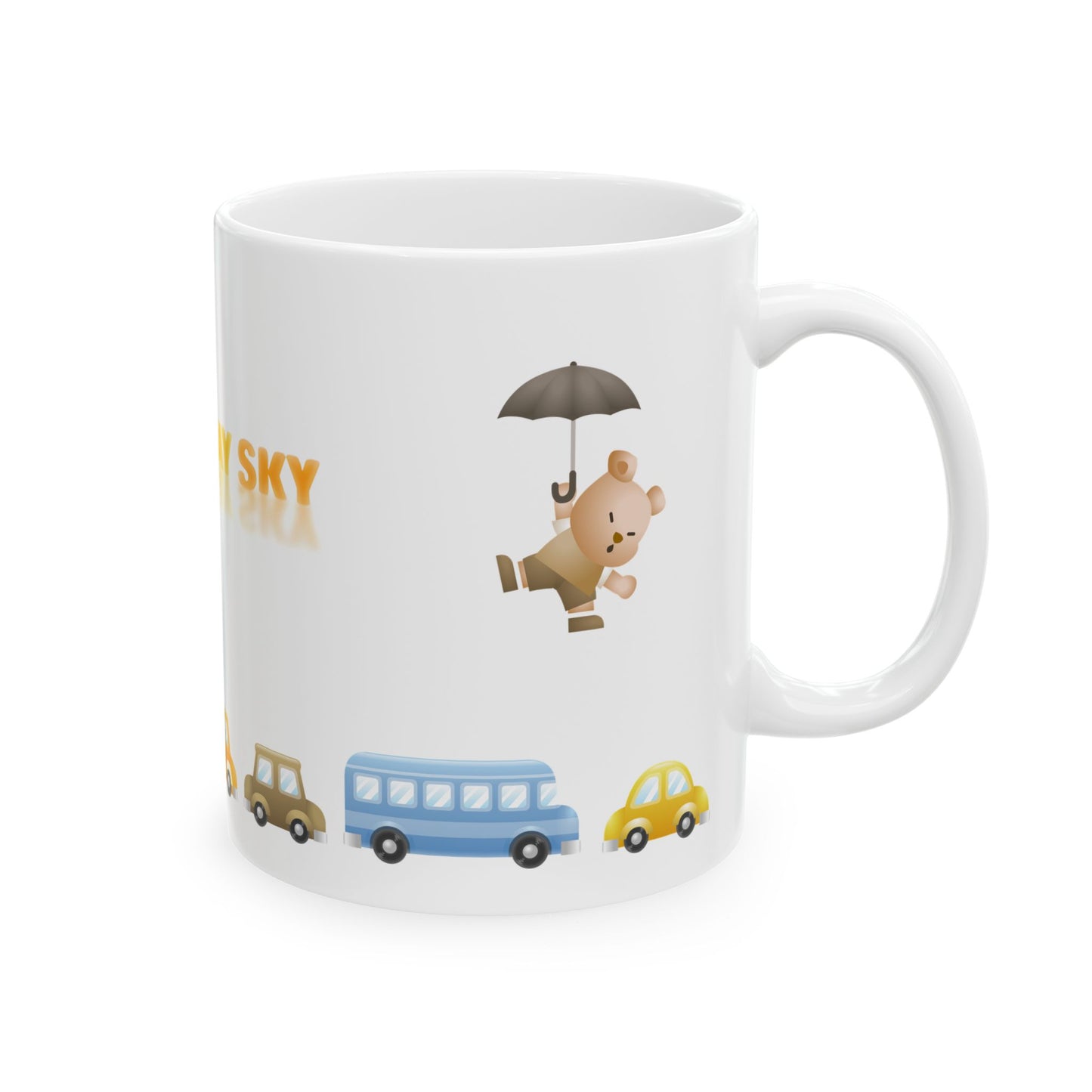 Sunny Day Sky White Ceramic Mug