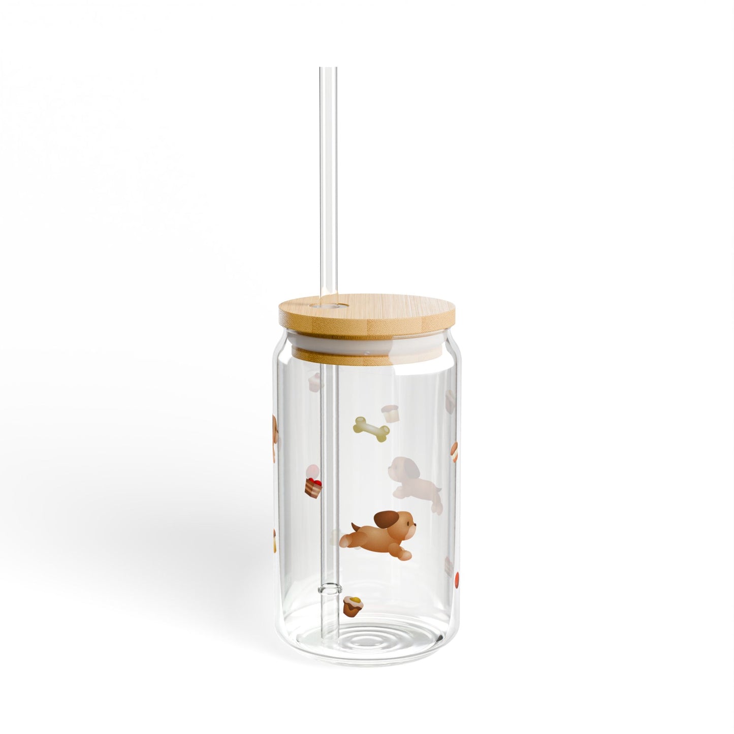 A Dog for All Seasons Sipper Glass with Lid & Straw
