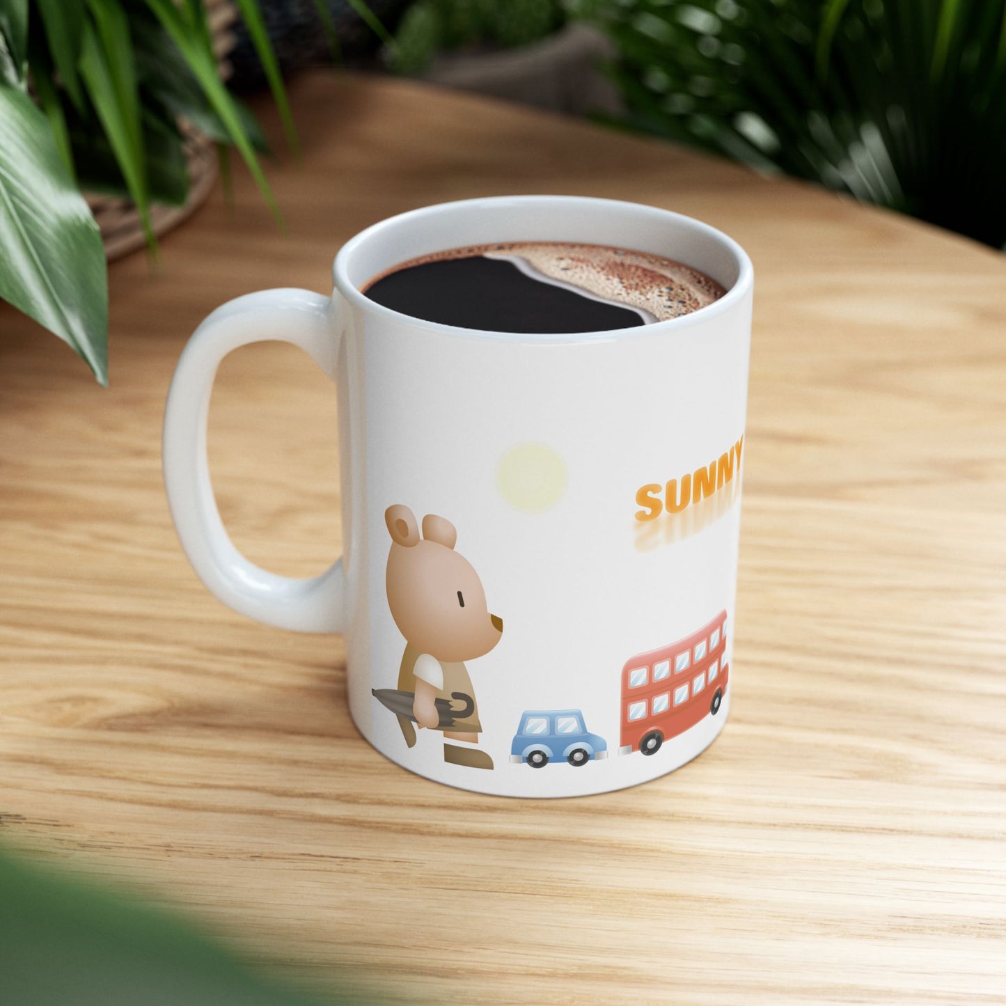 Sunny Day Sky White Ceramic Mug