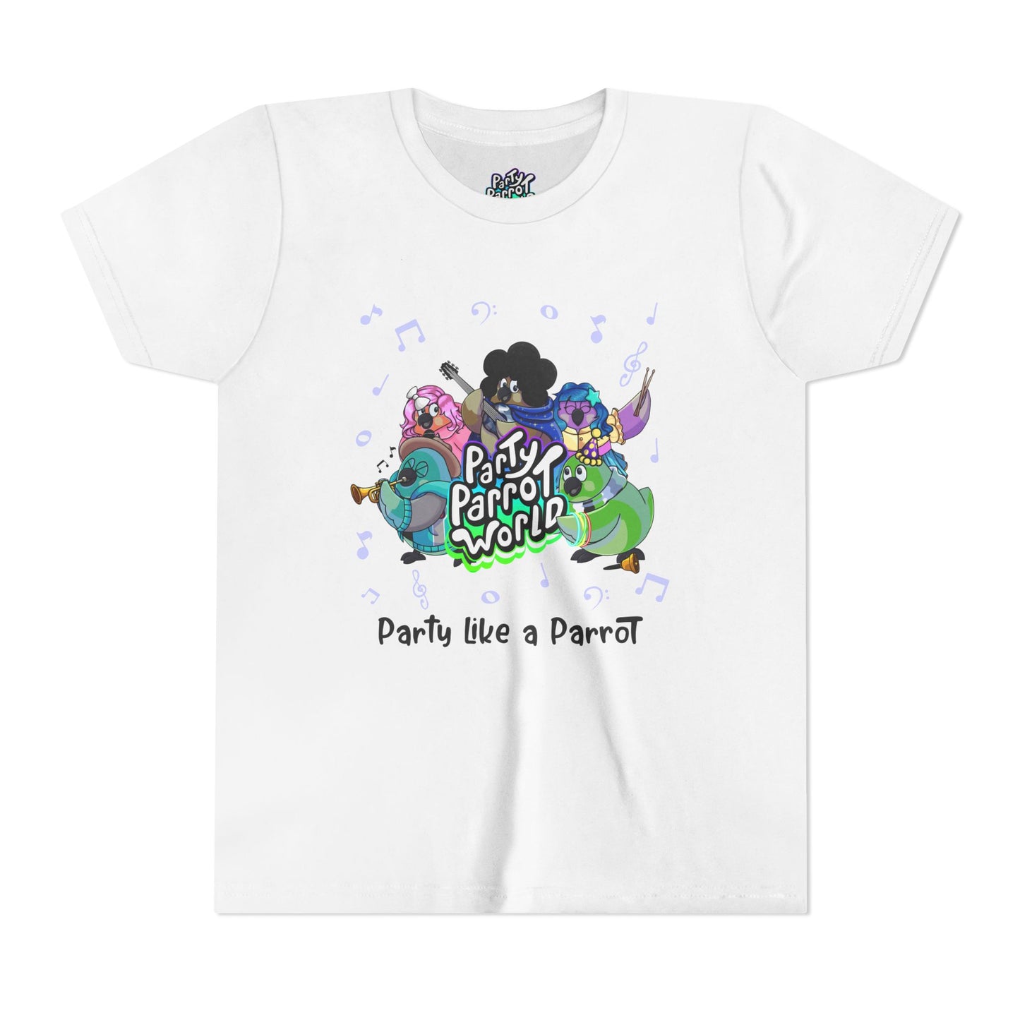 Party Parrot World Youth Short Sleeve Tee