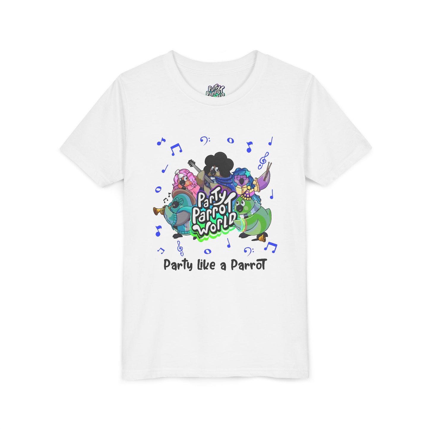 Party Parrot World Youth Short Sleeve Tee