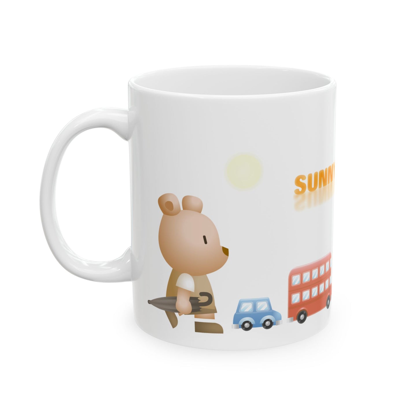 Sunny Day Sky White Ceramic Mug