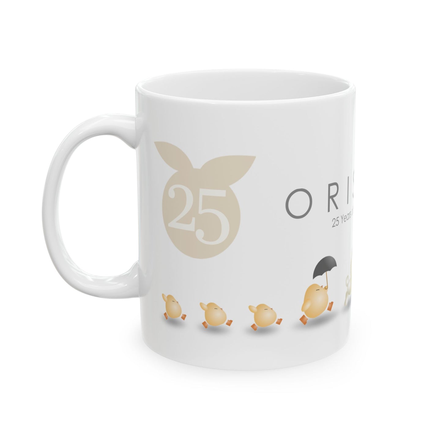 Orisinal: Morning Sunshine 25th Anniversary White Ceramic Mug