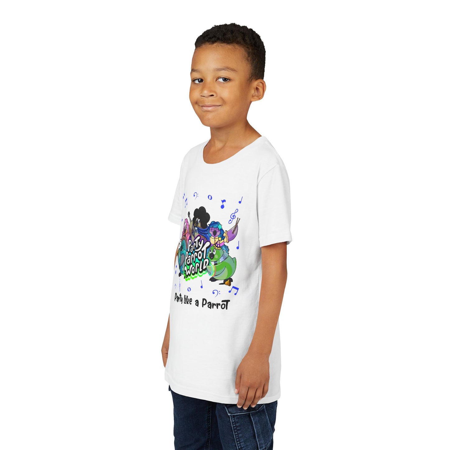Party Parrot World Youth Short Sleeve Tee