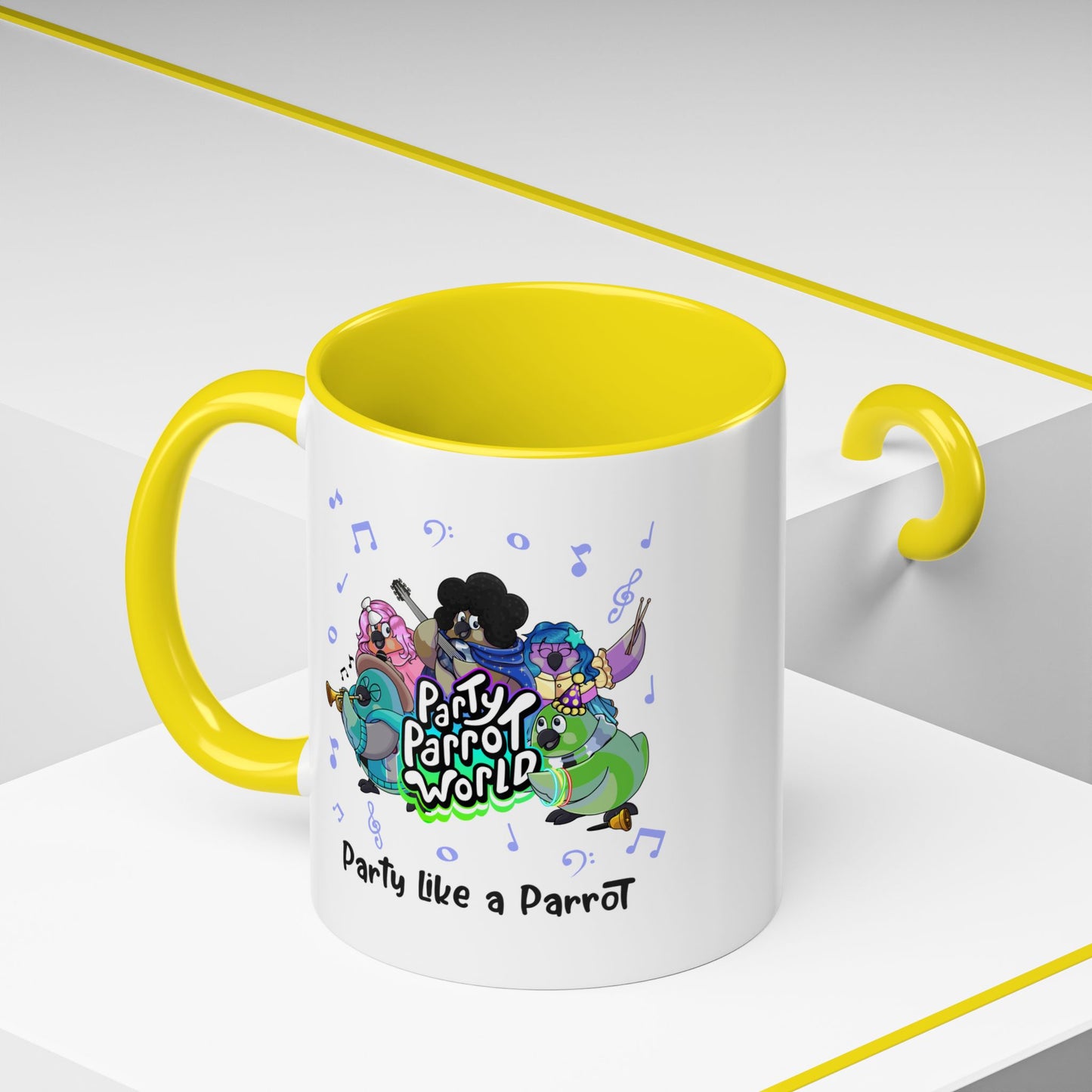 Party Parrot World Accent Coffee Mug