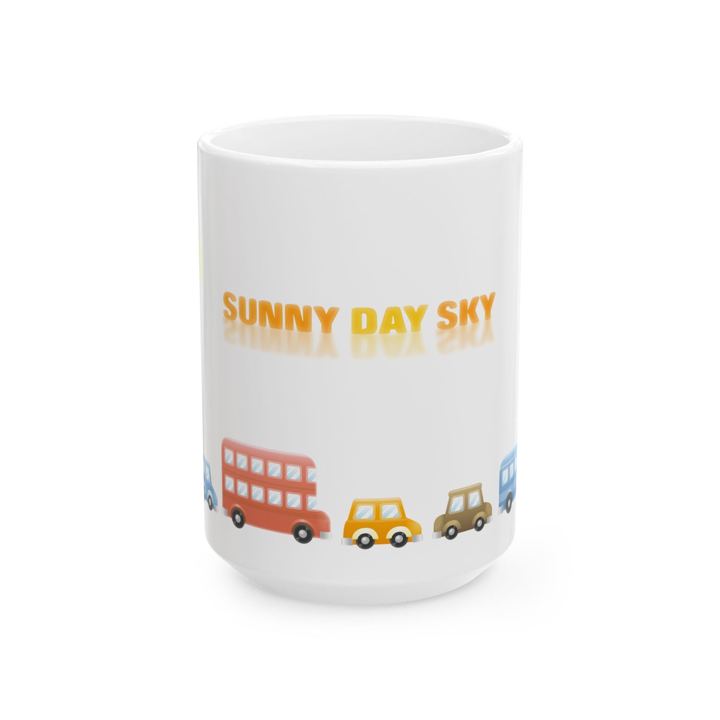 Sunny Day Sky White Ceramic Mug