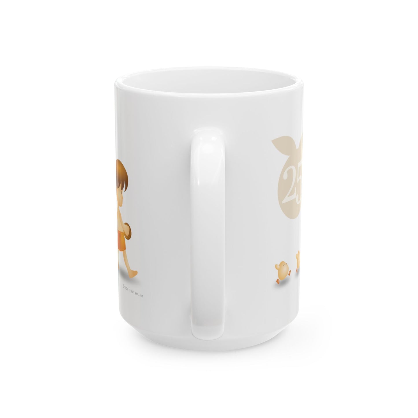 Orisinal: Morning Sunshine 25th Anniversary White Ceramic Mug