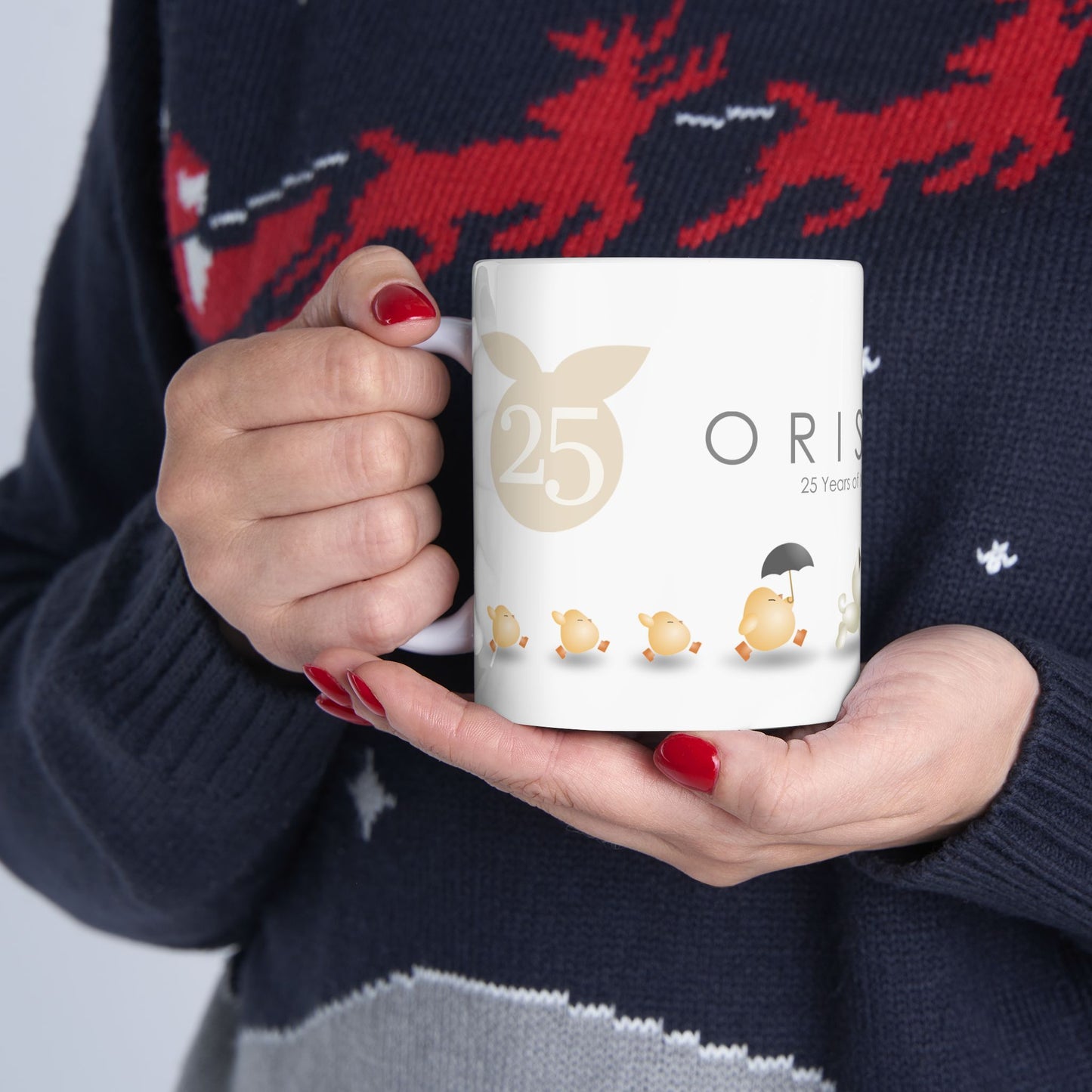 Orisinal: Morning Sunshine 25th Anniversary White Ceramic Mug