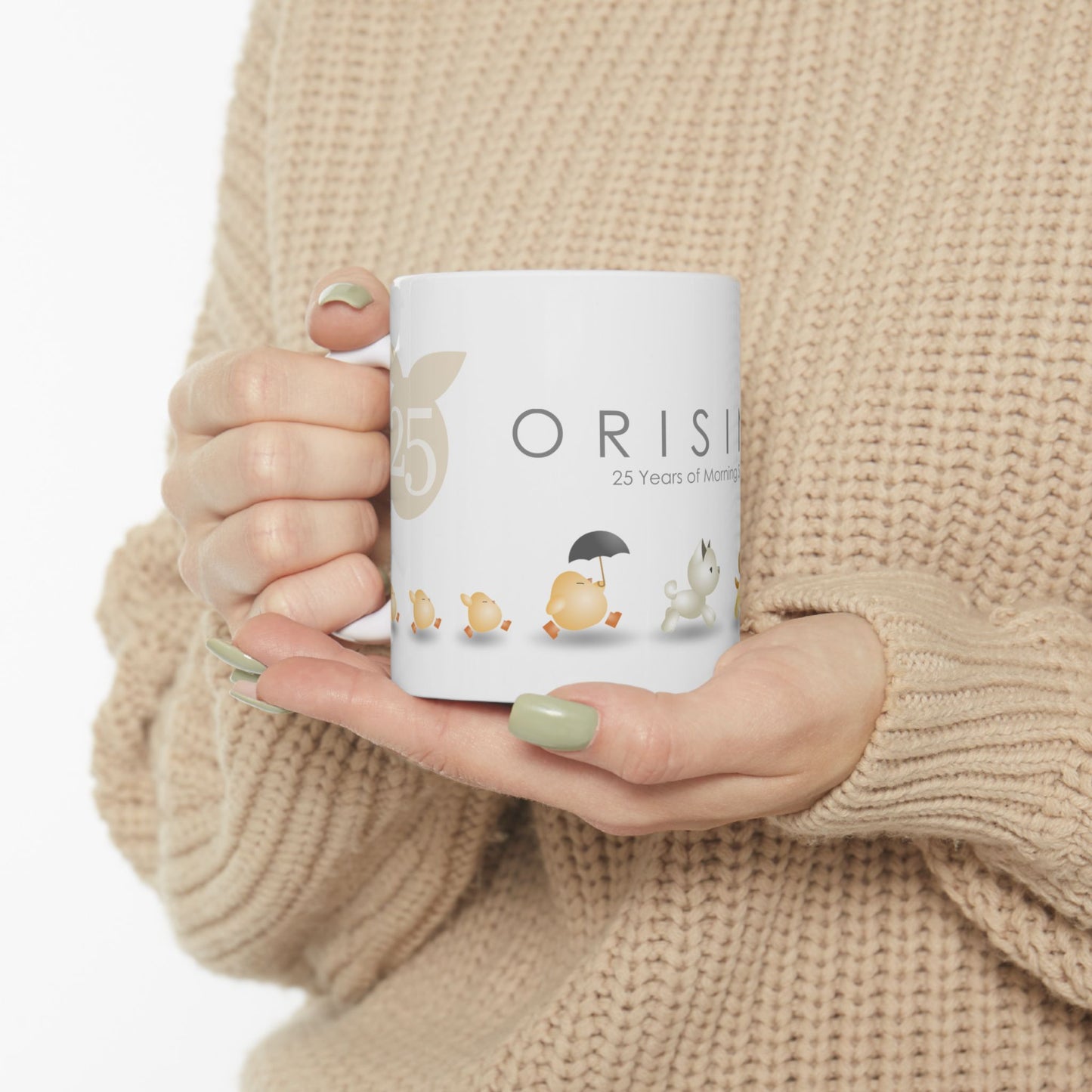 Orisinal: Morning Sunshine 25th Anniversary White Ceramic Mug