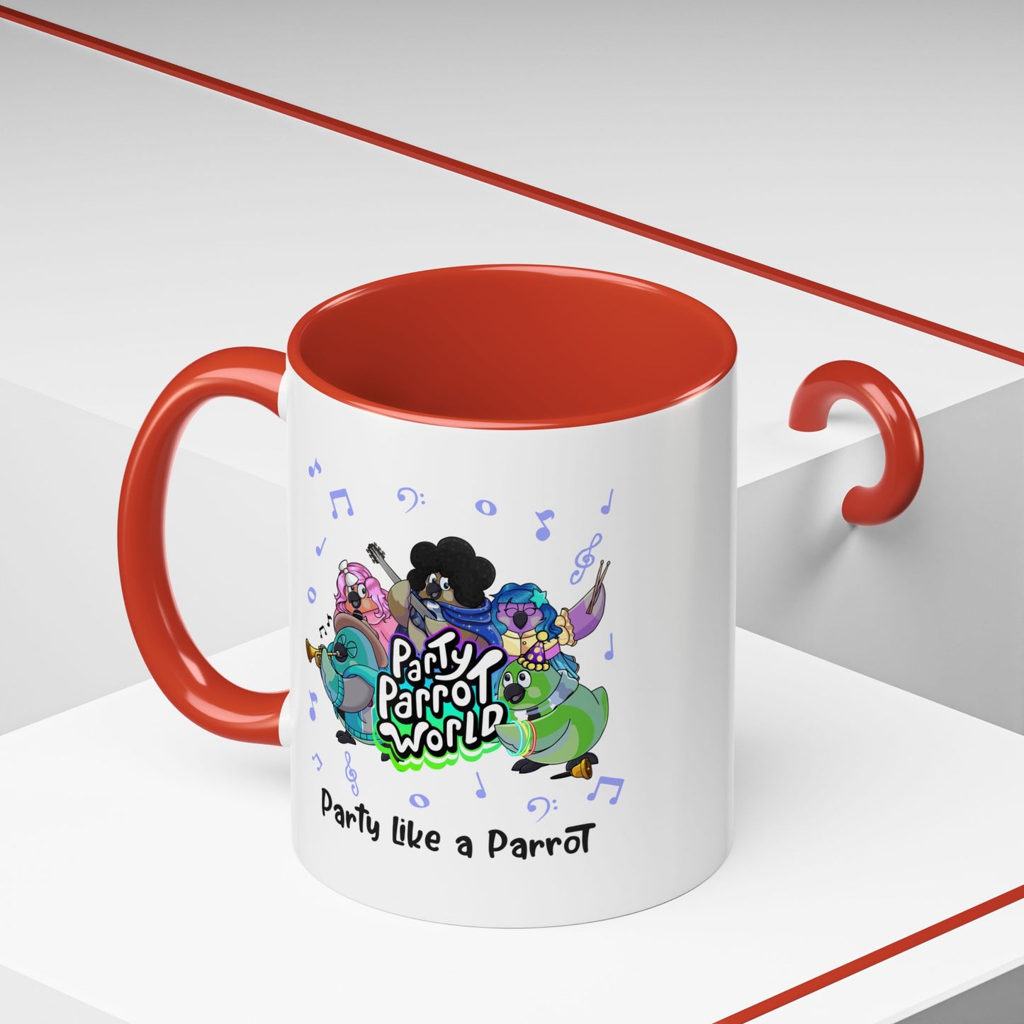 Party Parrot World Accent Coffee Mug
