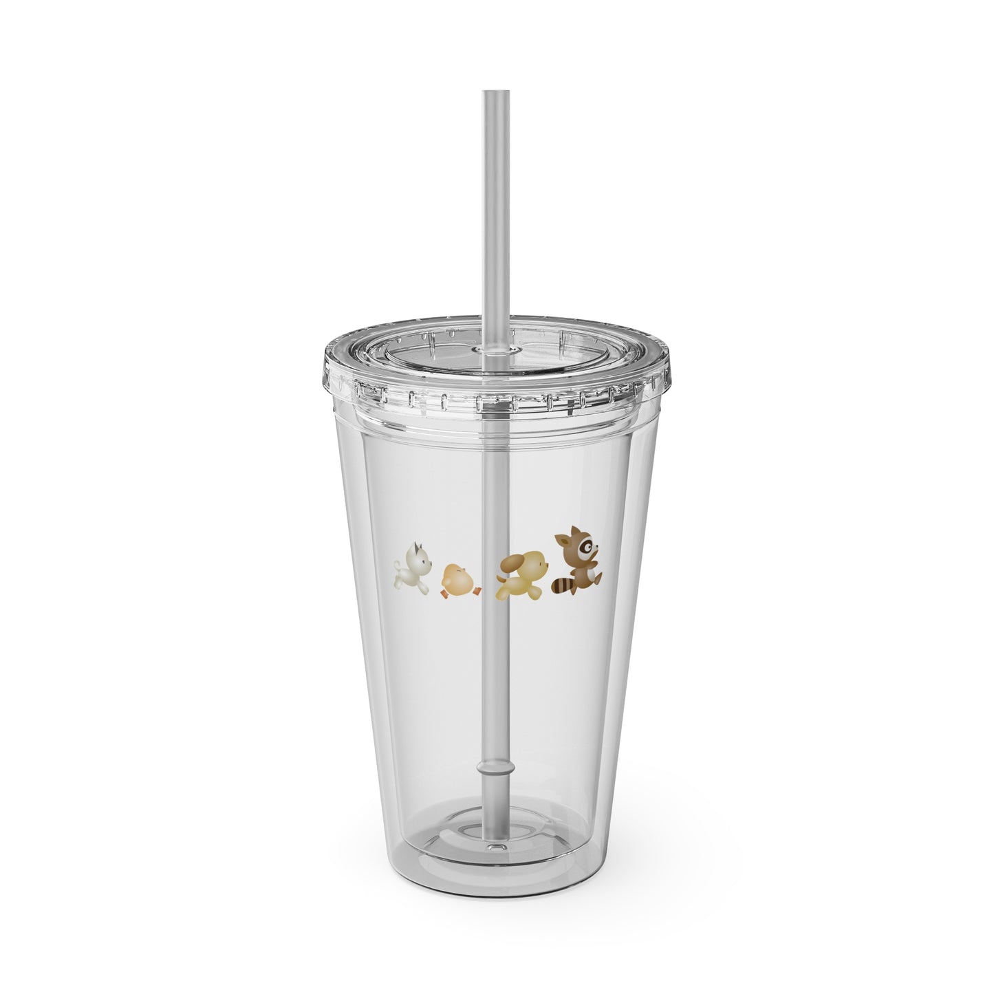 Orisinal Friends Clear Tumbler with Straw