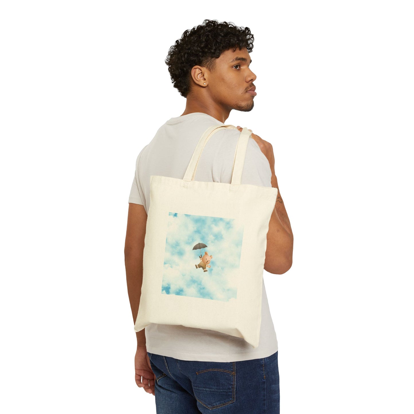 Sunny Day Sky Canvas Tote Bag