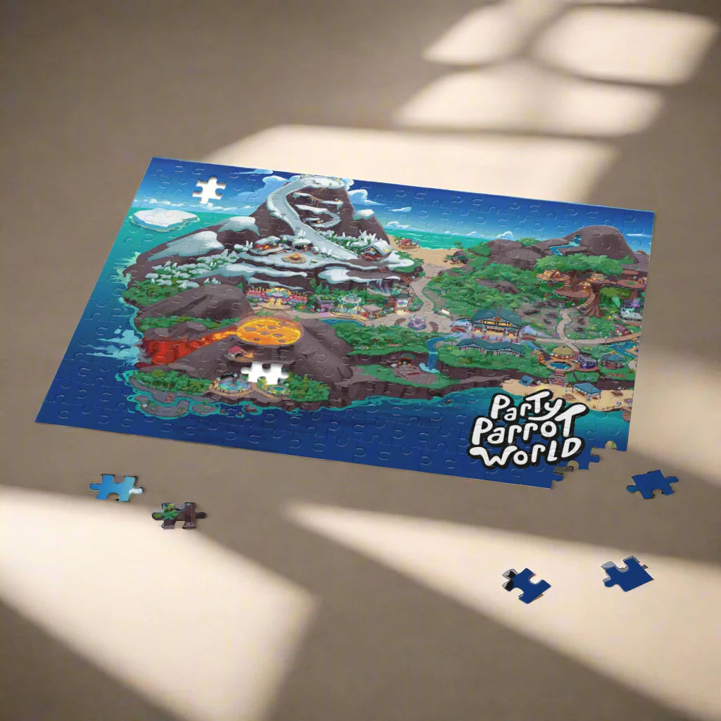 Party Parrot World island puzzle