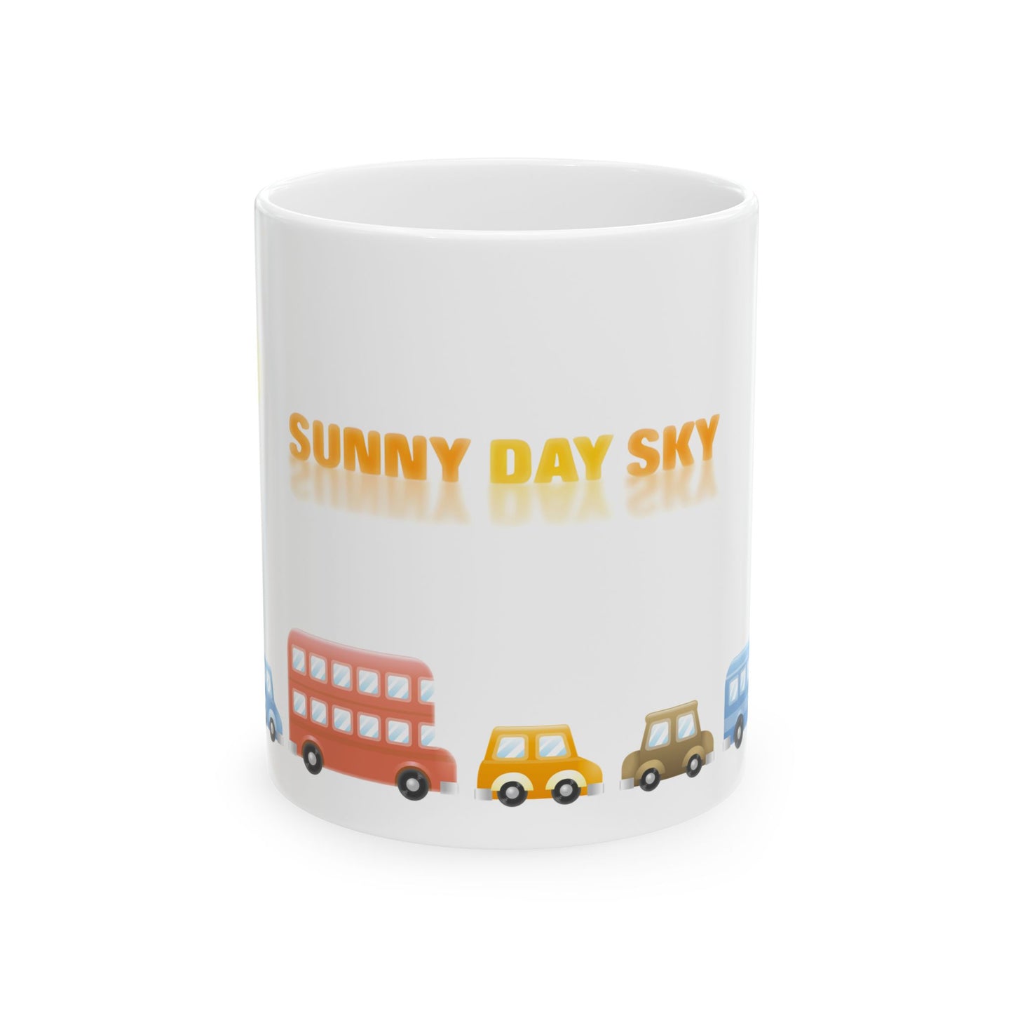 Sunny Day Sky White Ceramic Mug