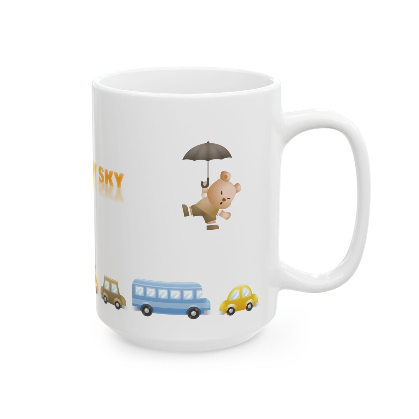 Sunny Day Sky White Ceramic Mug