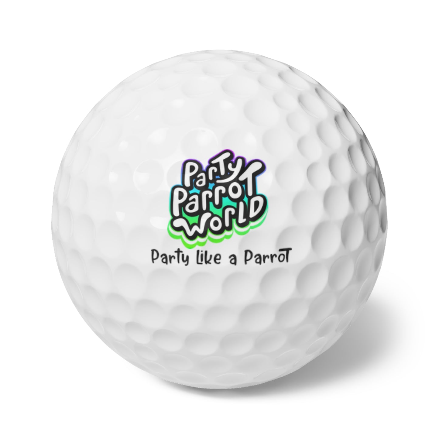 Party Parrot World Golf Balls - 6 pack
