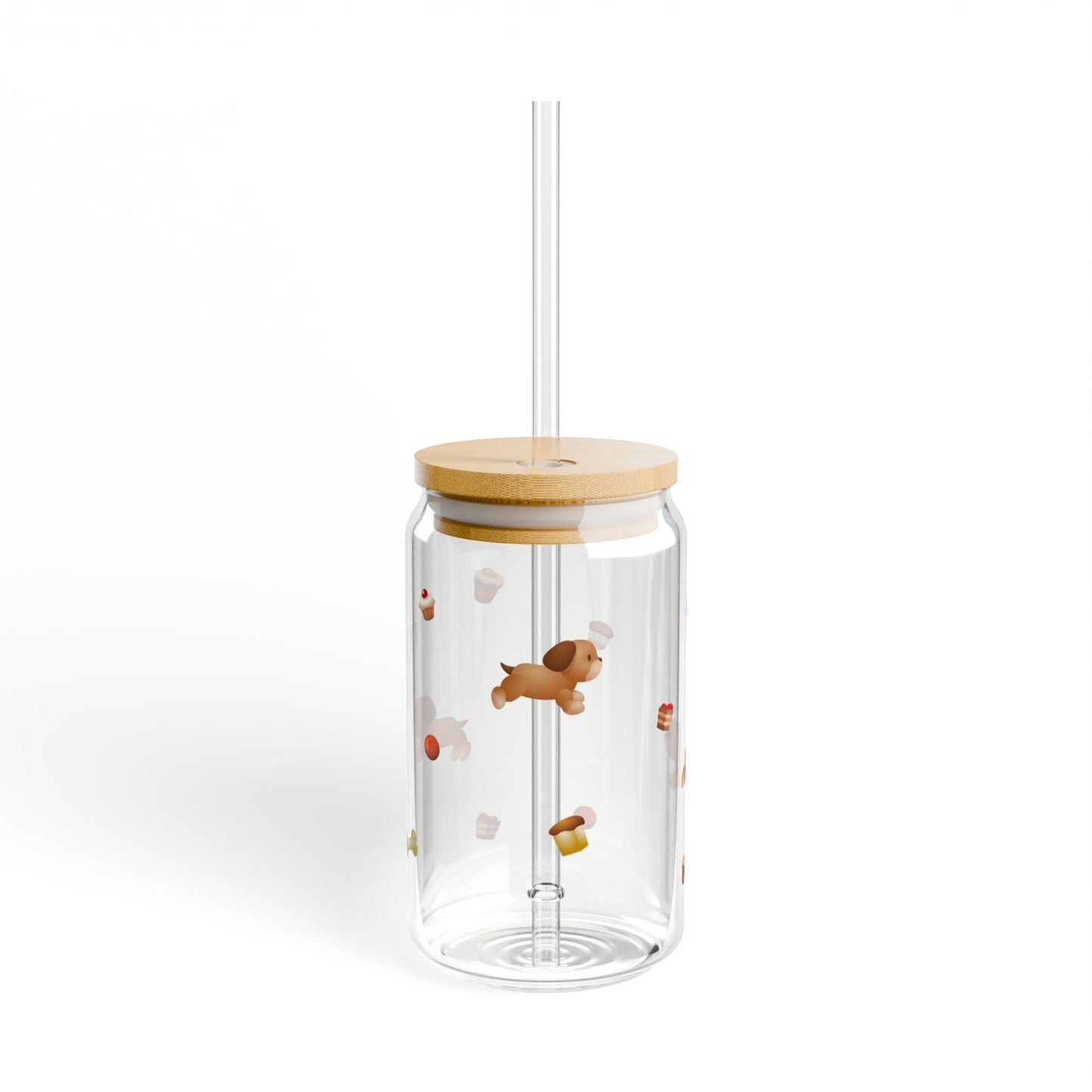 A Dog for All Seasons Sipper Glass with Lid & Straw