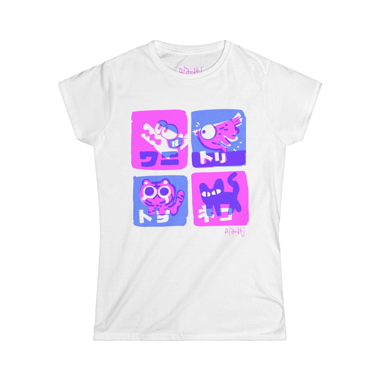 Rianti Animals Women's Cotton Softstyle Tee