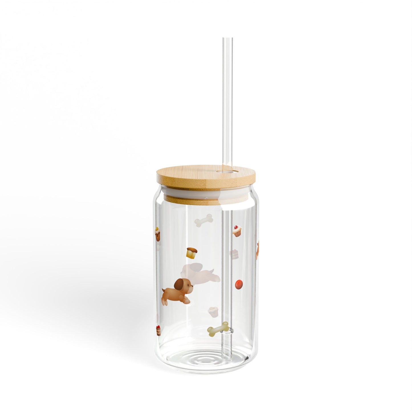 A Dog for All Seasons Sipper Glass with Lid & Straw