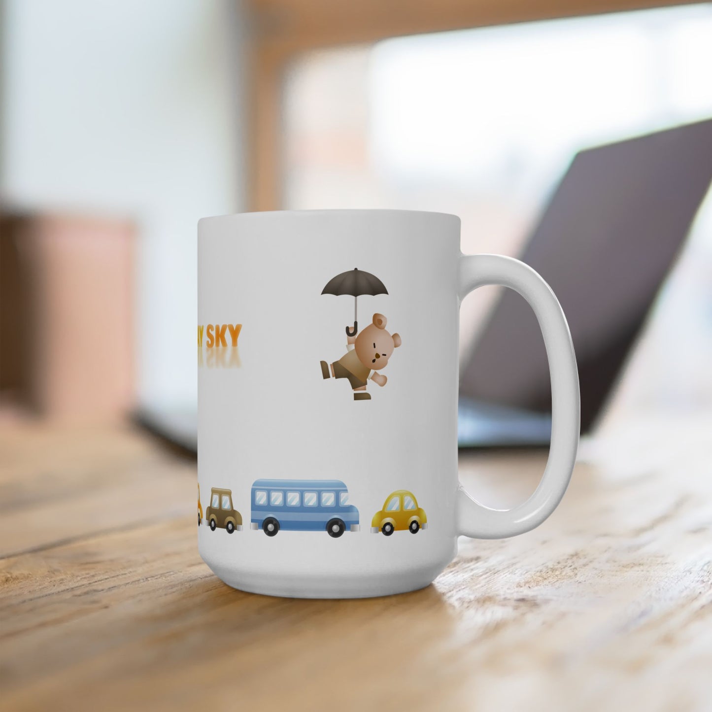 Sunny Day Sky White Ceramic Mug
