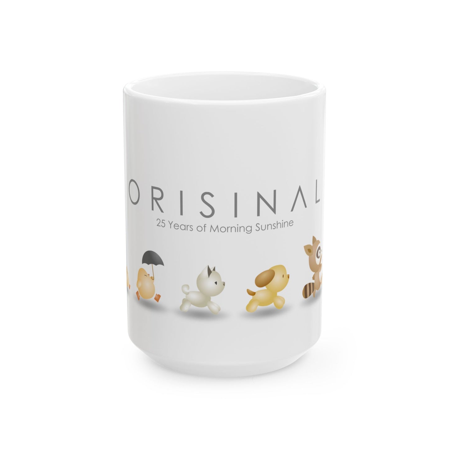 Orisinal: Morning Sunshine 25th Anniversary White Ceramic Mug