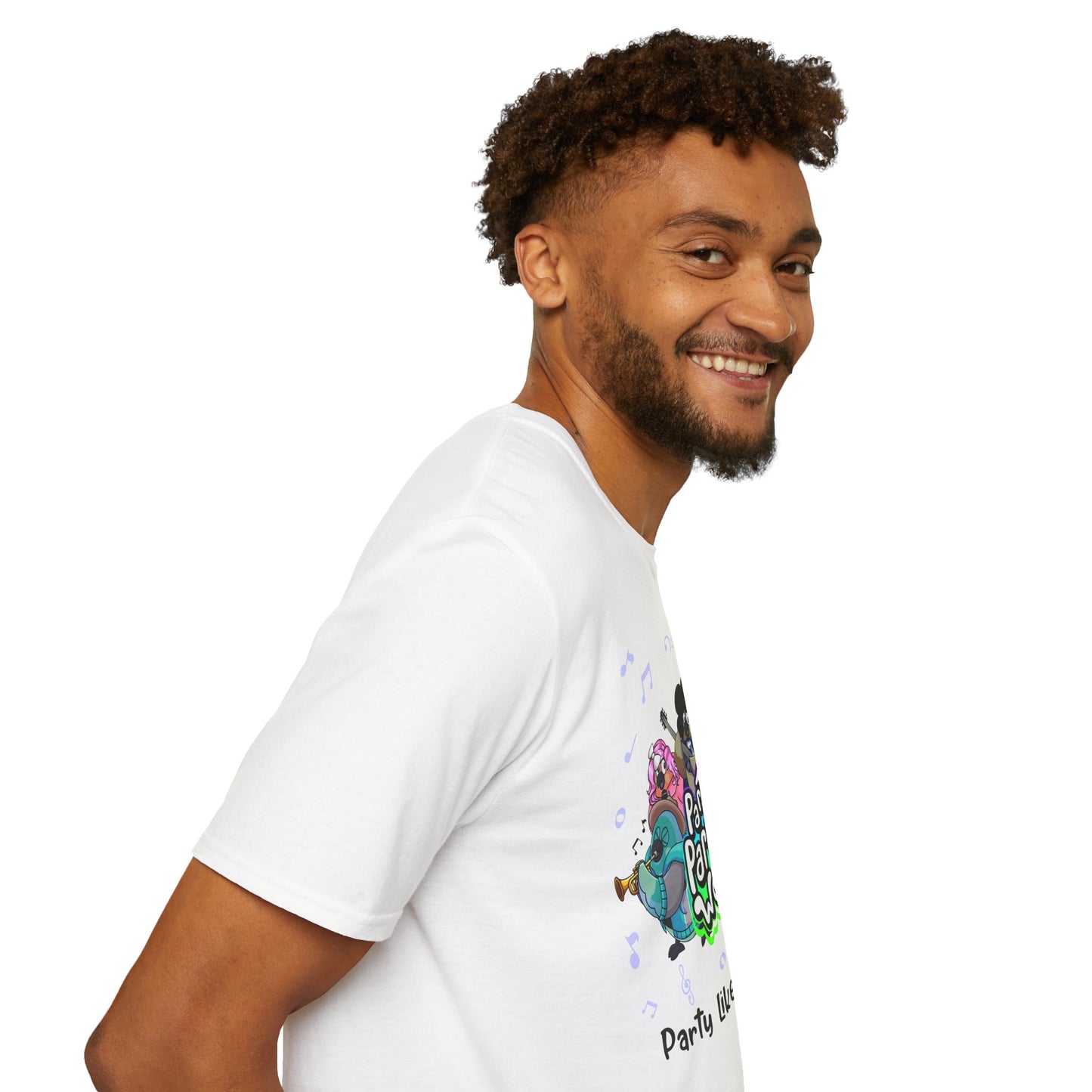 Party Parrot World Unisex Softstyle T-Shirt