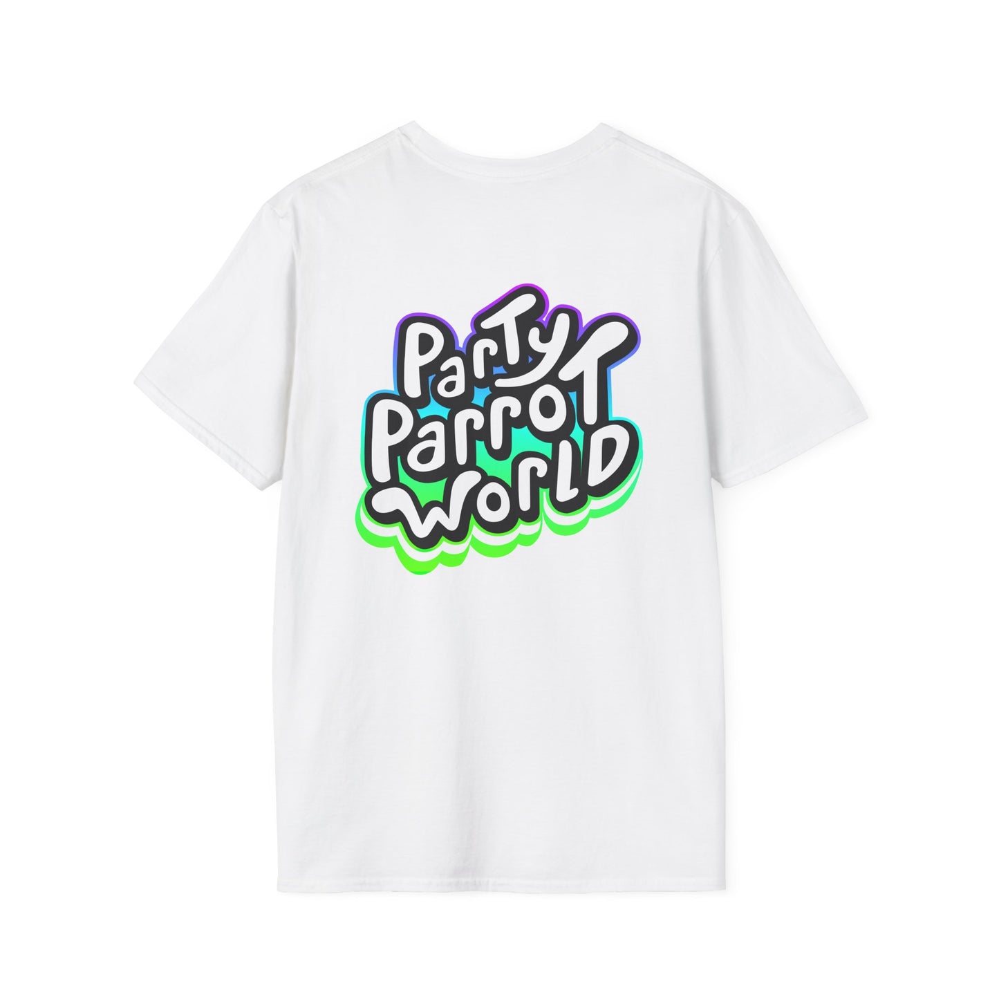 Party Parrot World Unisex Softstyle T-Shirt