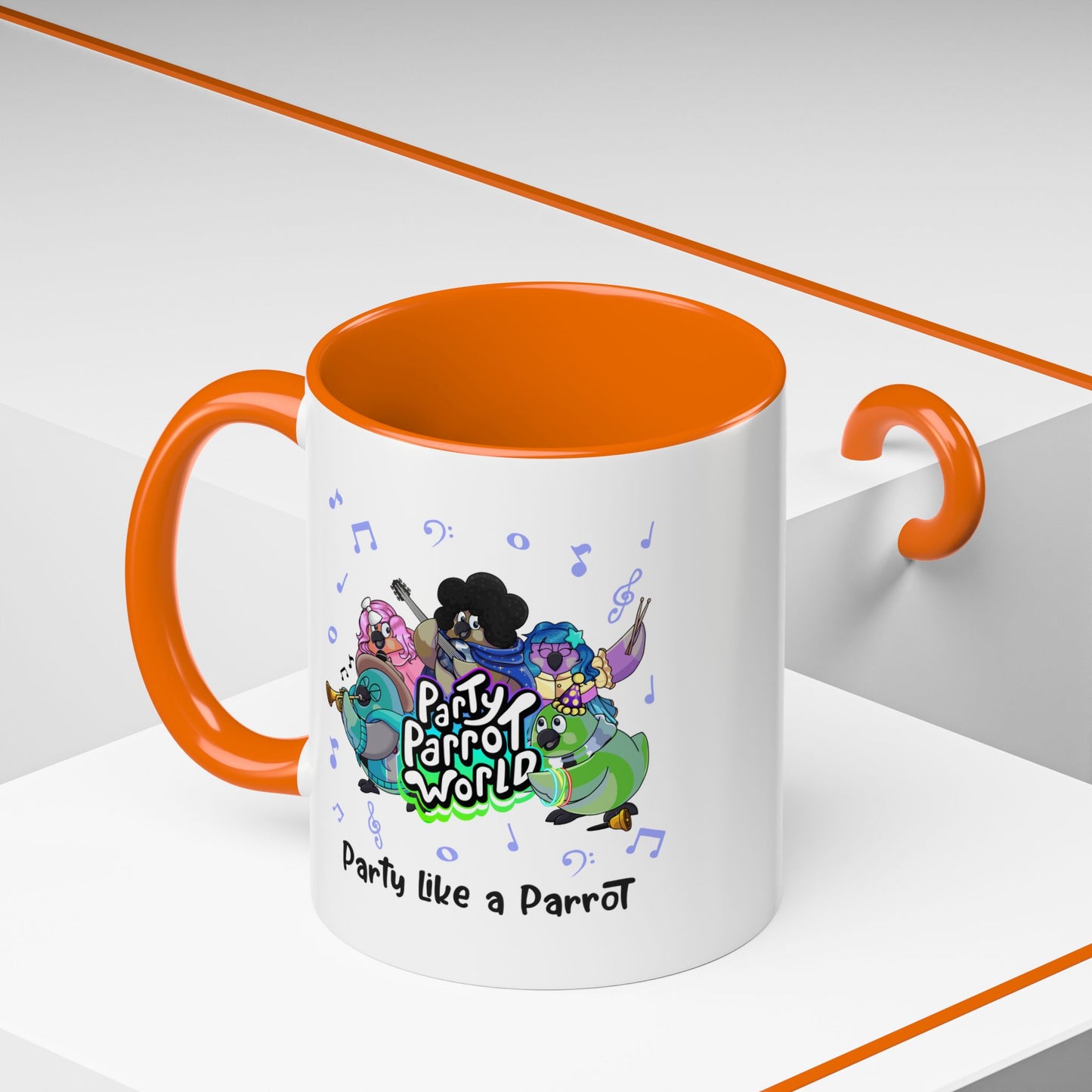 Party Parrot World Accent Coffee Mug