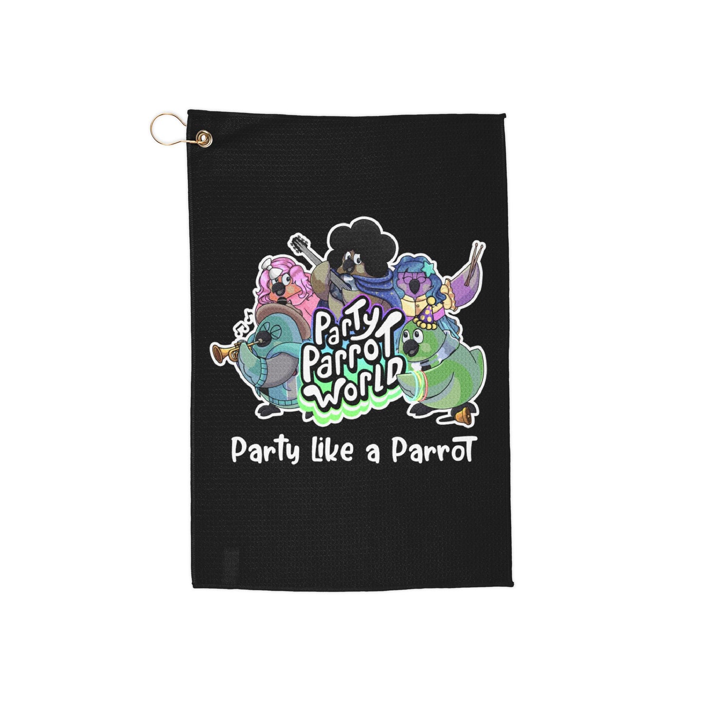 Party Parrot World Golf Towel
