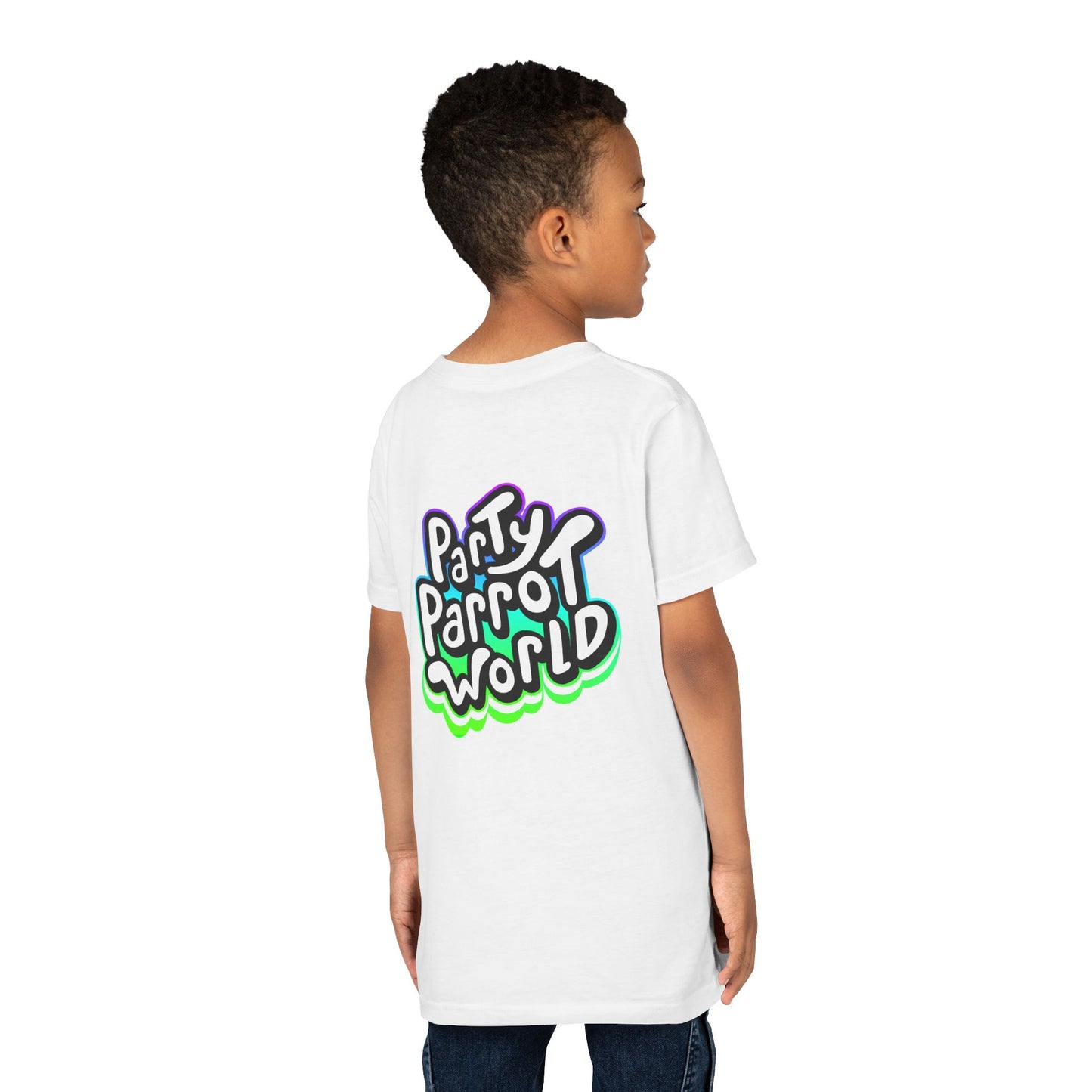 Party Parrot World Youth Short Sleeve Tee