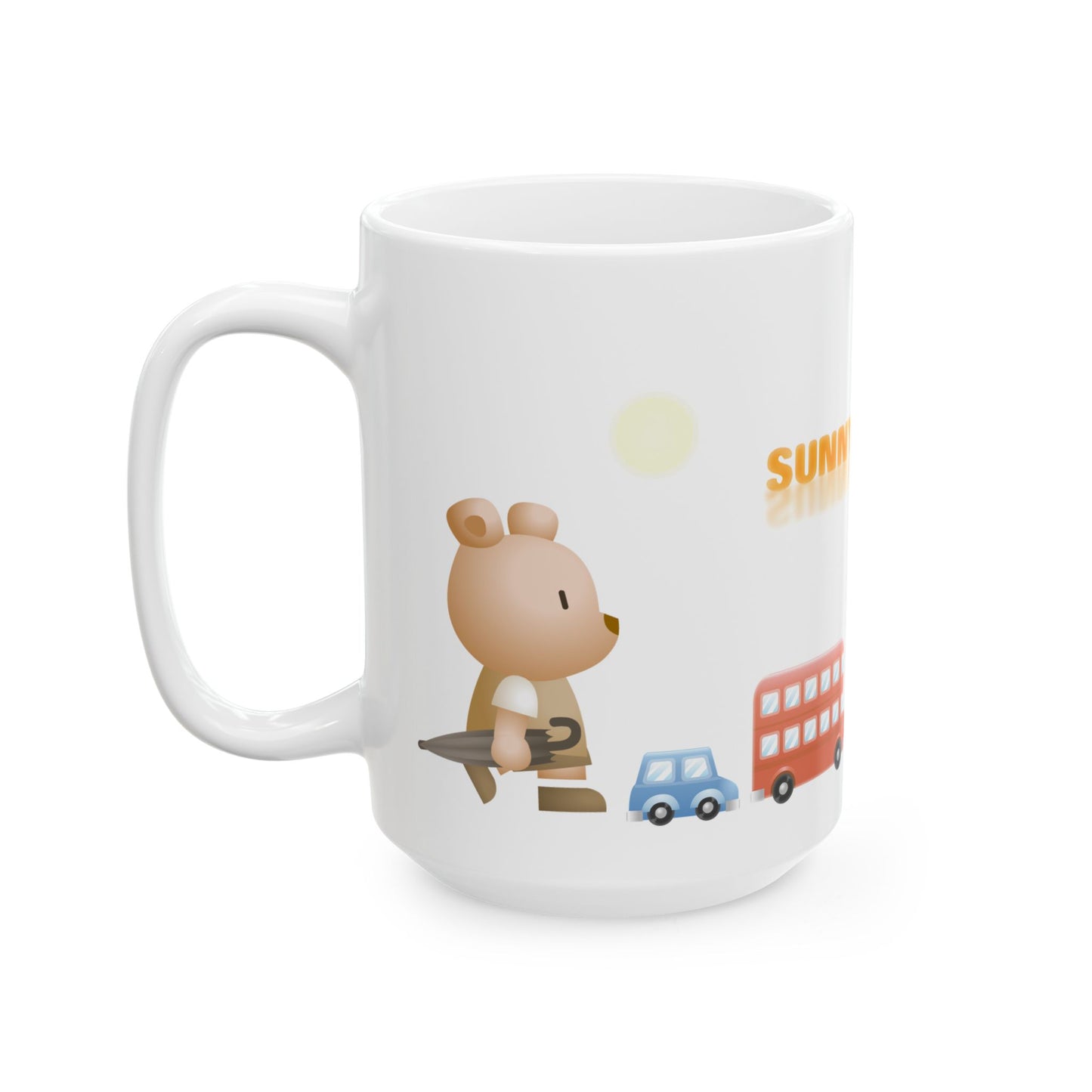 Sunny Day Sky White Ceramic Mug
